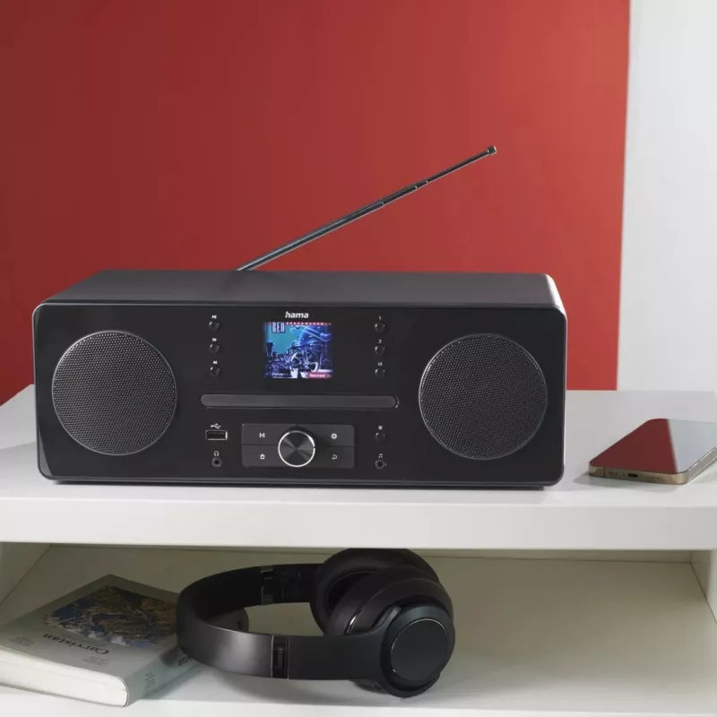 Hama 00054254 rádio osobné digitálne čierna, sivá