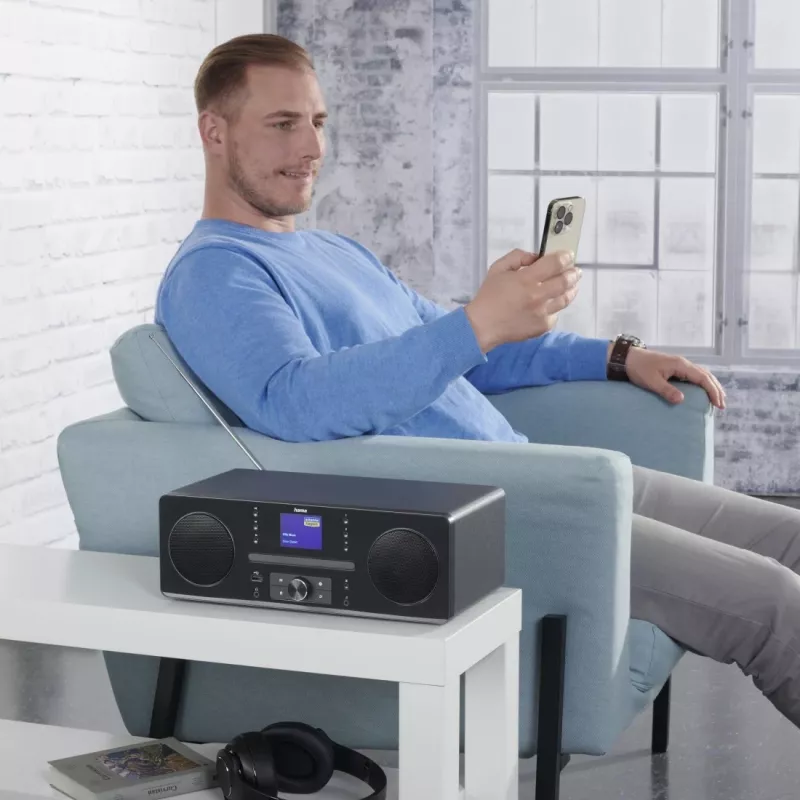 Hama 00054254 rádio osobné digitálne čierna, sivá