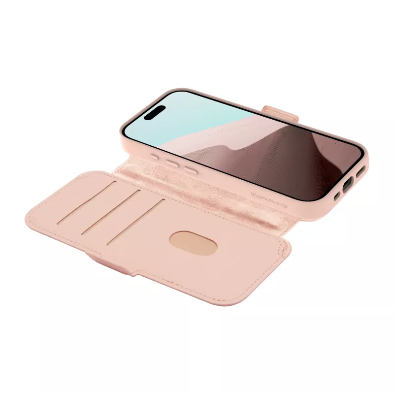 Puzdro na mobil dbramante1928 Lynge kompatibilné s MagSafe – Pink Sand