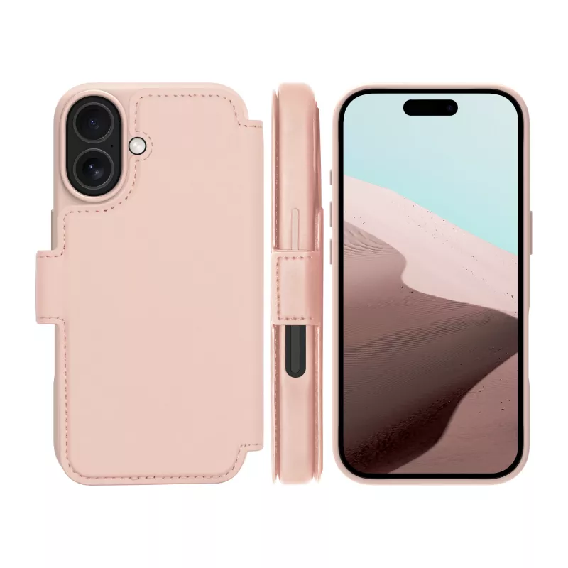 Puzdro na mobil dbramante1928 Lynge kompatibilné s MagSafe – Pink Sand