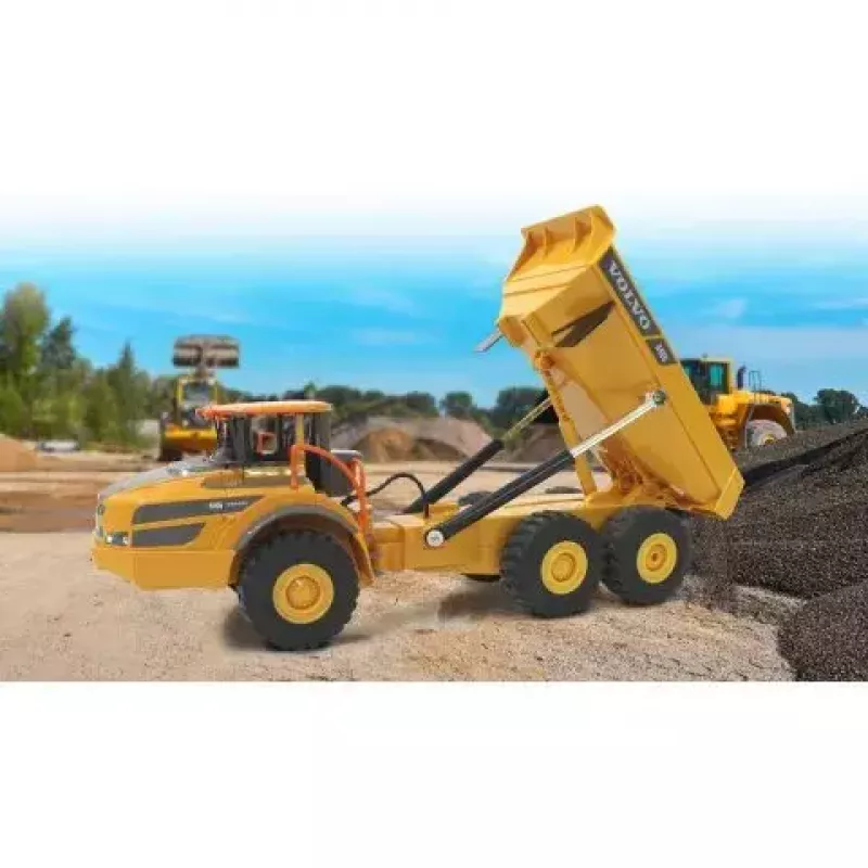 Sklápacie auto Jamara Volvo A40G rádiom riadené elektrický motor 1:20