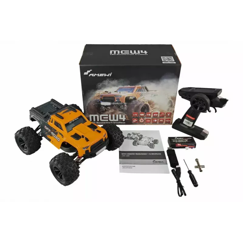 Monster truck Amewi 22653 elektromotor 1:16 pre deti od 14 rokov