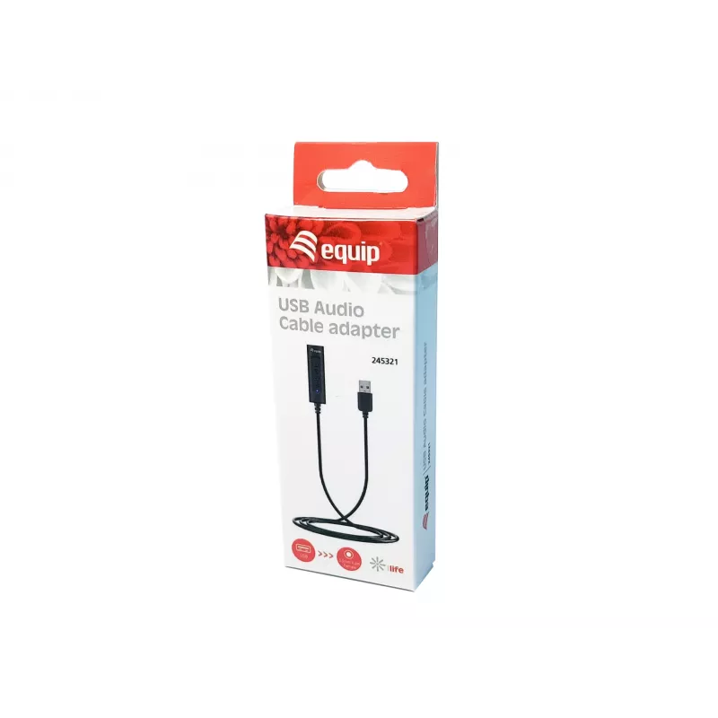 Adaptér ovládania Equip USB audio kábel adaptér 245321