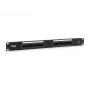 Equip 16-portový Cat.5e nechránený patch panel, čierny