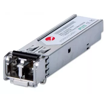 Intellinet transceiver modul optický, Gigabit Fiber SFP Mini-GBIC, 1000Base-Lx (LC) single-mode port, 20 km, vlnová dĺžka 1310 nm, Ethernet, optické vlákno, MSA-kompatibilný, ekvivalent k Cisco GLC-LH-SM, trojročná záruka