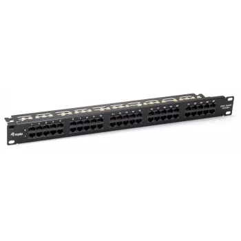Equip 50-portový Cat.3 RJ45 ISDN patch panel, čierny