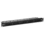 Equip 50-portový Cat.3 RJ45 ISDN patch panel, čierny