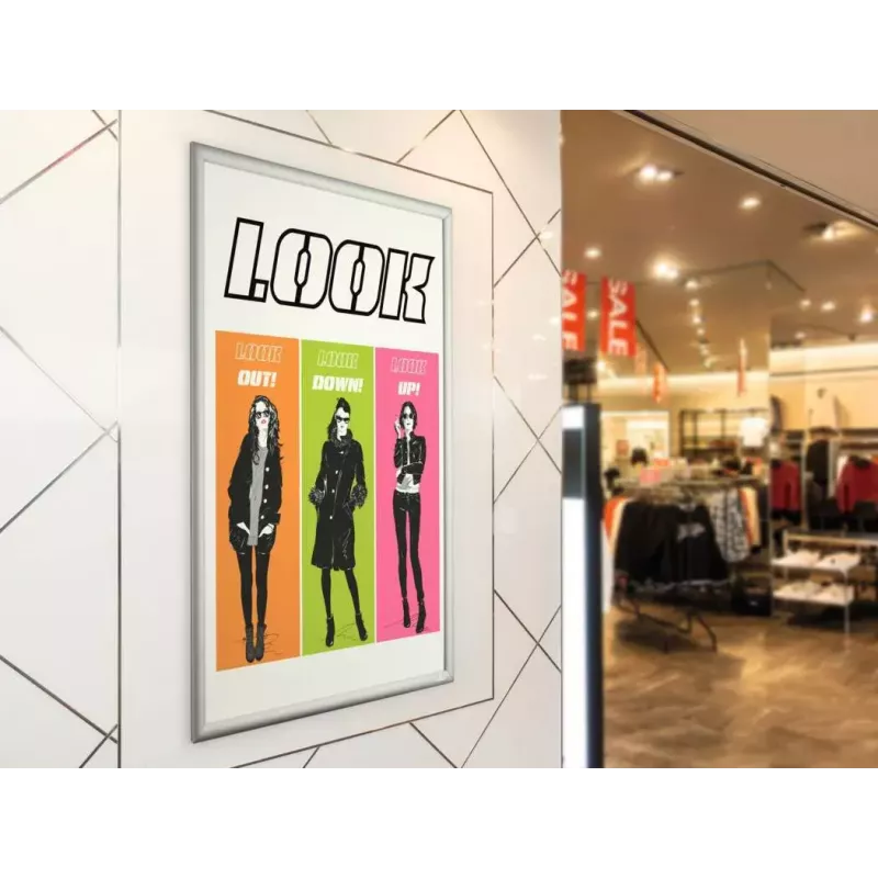 Nástenný rám Durable 500923 660 x 900 mm obdĺžnikový strieborný hliník