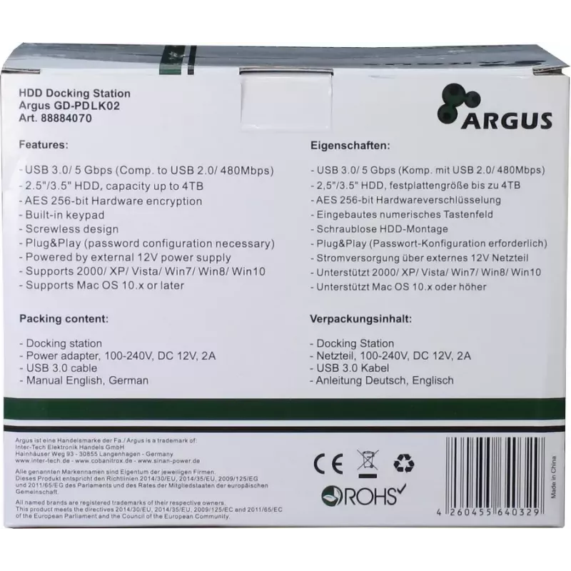Dokovacia stanica pre storage disk Inter-Tech 88884070
