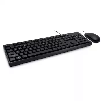 Klávesnica Inter-Tech NK-1000EC myš súčasťou balenia kancelária USB QWERTY čierna