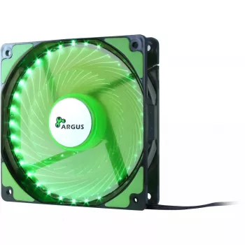 Ventilátor Inter-Tech L-12025 počítačový ventilátor skrine 12 cm čierny zelený