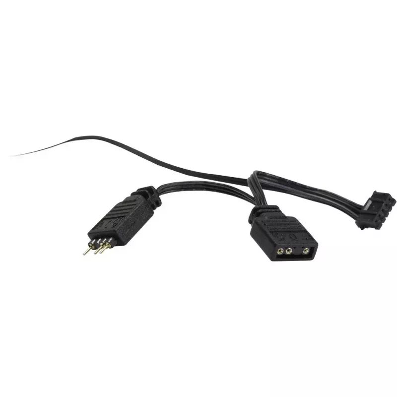 Ventilátor Inter-Tech RS-041 RGB 12 cm čierny