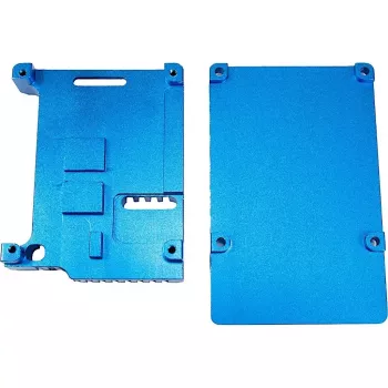 Puzdro Inter-Tech 88887360 pre Raspberry Pi 86x56x23 mm modrá