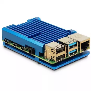 Puzdro Inter-Tech 88887360 pre Raspberry Pi 86x56x23 mm modrá