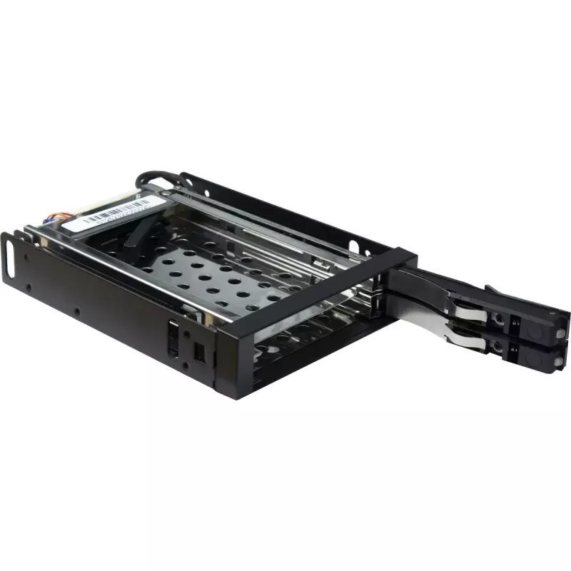 Inter-Tech ST-2523 čierne puzdro na úložisko kov plast 9,7 mm