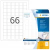 Samolepiace etikety HERMA Removable A4 25,4x25,4 mm 1650 ks