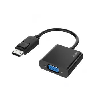 Hama 00200337 video kábel adaptér DisplayPort VGA (D-Sub) čierny
