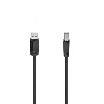 Hama 00200604 USB kábel USB 2.0 5 m USB A USB B čierny