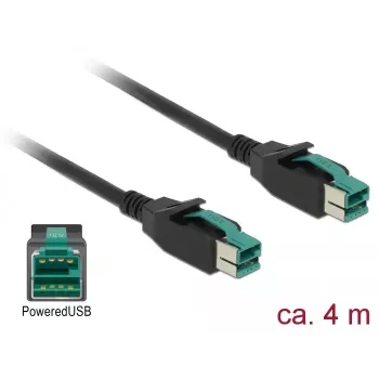 Napájací kábel DeLOCK 85495 čierny 4 m PoweredUSB