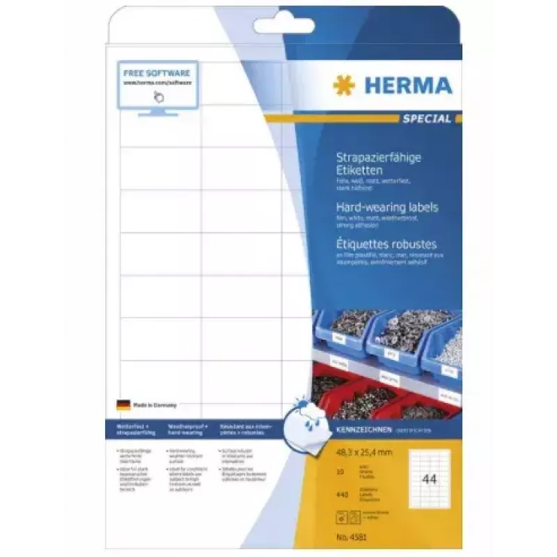 Samolepiaca tlačová etiketa HERMA 4581
