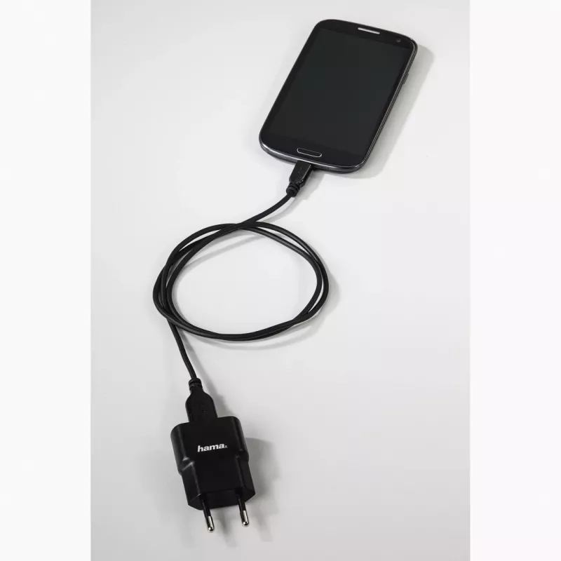 Hama 0,75m, USB2.0-A/USB2.0 Micro-B USB kábel USB A Micro-USB B čierny