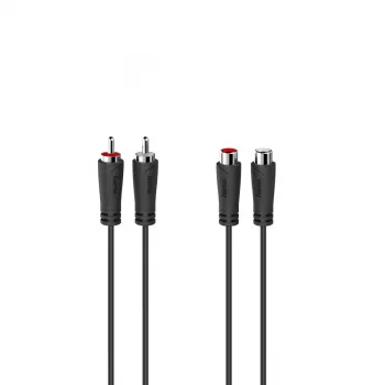 Hama 00205095 audio kábel 5 m 2 x RCA čierny