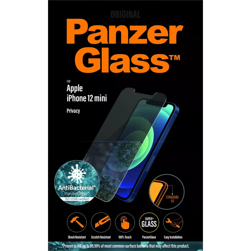 PanzerGlass ® ochranná fólia na displej proti videniu iPhone 12 Mini | Standard Fit