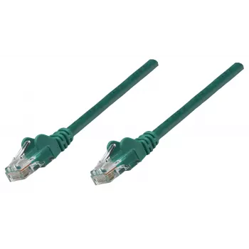 Intellinet sieťový patch kábel, Cat6, 1,5 m, zelená, meď, S/FTP, LSOH/LSZH, PVC, RJ45, pozlátené kontakty, ochrana proti zlomeniu, tienený, doživotná záruka