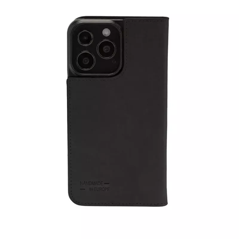Puzdro s klopou JT BERLIN BookCase Tegel čierna pre iPhone 15 Pro 15.5 cm