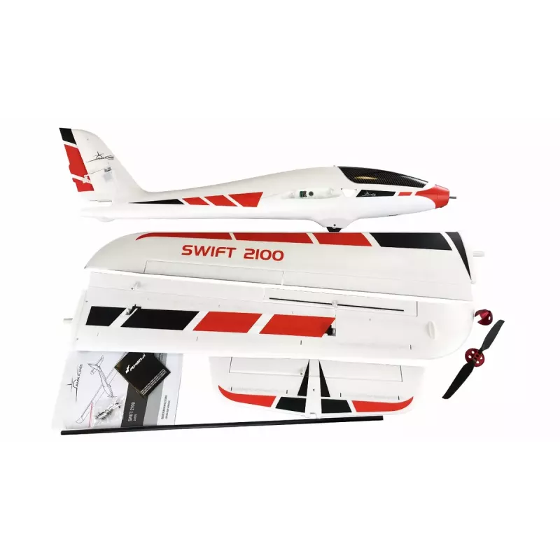 Lietadlo Amewi Swift 2100 elektromotor 1,35 kg od 14 rokov