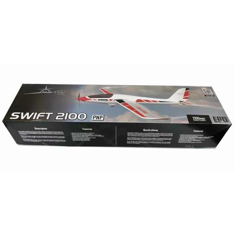 Lietadlo Amewi Swift 2100 elektromotor 1,35 kg od 14 rokov