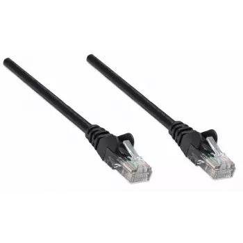 Intellinet sieťový patch kábel, Cat5e, 10 m, čierny, CCA, U/UTP, PVC, RJ45, pozlátené kontakty, ochrana proti zlomeniu, odľahčenie ťahu, doživotná záruka