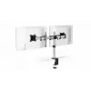 Durable SELECT Držiak monitora 509523 pre 2 monitory, stolový, strieborný