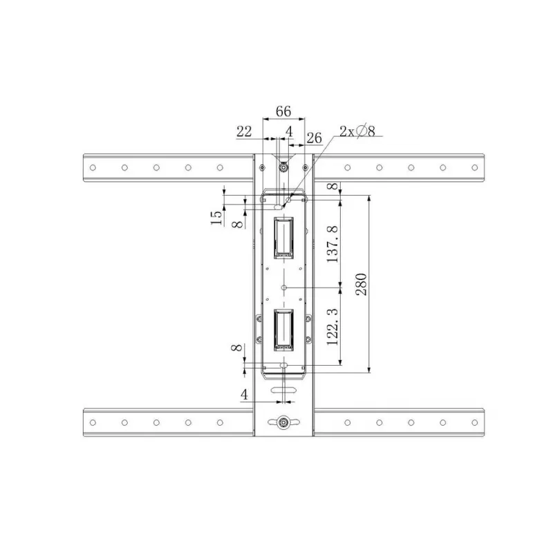 Montážne rameno Multibrackets M VESA Flexarm Thin čierna