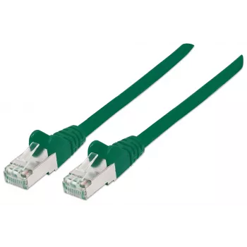 Intellinet sieťový patch kábel, Cat6A, 3m, zelená, meď, S/FTP, LSOH / LSZH, PVC, RJ45, pozlátené kontakty, Snagless, Booted, doživotná záruka