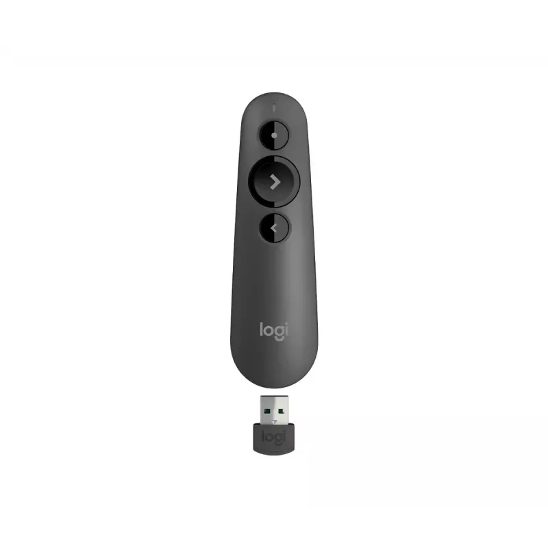 Bezdrôtový prezentér Logitech R500s Bluetooth RF Graphite laserové ukazovadlo