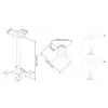 Multibrackets M univerzálny stropný držiak projektora 600-1000 s jemným nastavením