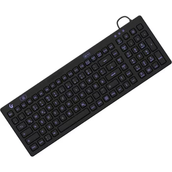 KeySonic KSK-6031INEL-B (DE) klávesnica, priemyselná, USB, QWERTZ, nemecká, čierna
