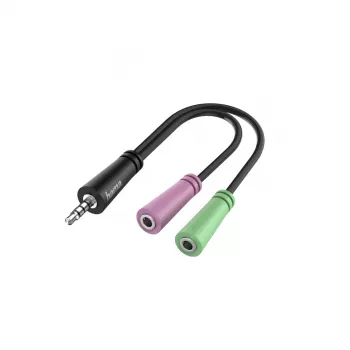 Hama 00200352 audio kábel 0,15 m 3,5 mm 2 x 3,5 mm čierna
