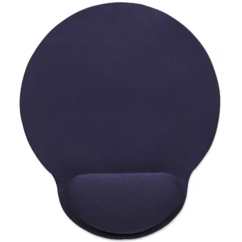 Manhattan podložka pod zápästie a podložka pod myš, modrá, 241 × 203 × 40 mm, protišmyková podložka, doživotná záruka, kartónový obal