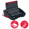 GBC WireBind® WB15E elektrický viazací stroj, drôtový viazací stroj, elektrický, 125 listov, čierna, červená