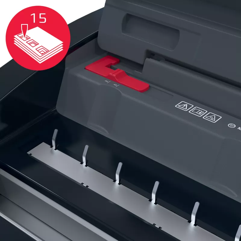 GBC WireBind® WB15E elektrický viazací stroj, drôtový viazací stroj, elektrický, 125 listov, čierna, červená