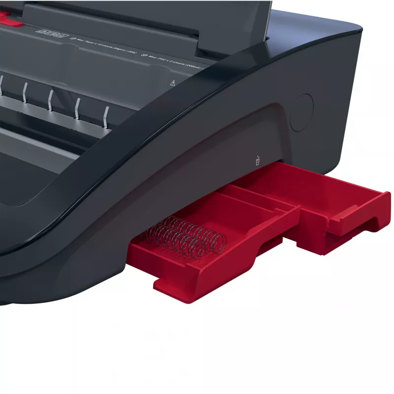 GBC WireBind® WB15E elektrický viazací stroj, drôtový viazací stroj, elektrický, 125 listov, čierna, červená