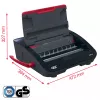 GBC WireBind® WB15E elektrický viazací stroj, drôtový viazací stroj, elektrický, 125 listov, čierna, červená