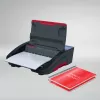 GBC WireBind® WB15E elektrický viazací stroj, drôtový viazací stroj, elektrický, 125 listov, čierna, červená