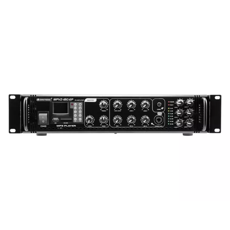 Audio zosilňovač Omnitronic 80709782 180 W trieda A/B čierny
