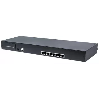 Intellinet modulárny 8-portový CAT5 VGA KVM prepínač, na použitie s produktovými číslami 507622, 507738, 507981, 507998, 508025, 508032, 508049 & 508056