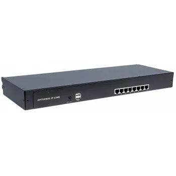 Intellinet modulárny 8-portový CAT5 VGA KVM prepínač, na použitie s produktovými číslami 507622, 507738, 507981, 507998, 508025, 508032, 508049 & 508056