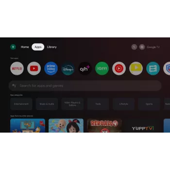 TORNADO 65UA3400X | 65 palcový bezrámový 4K UHD Google TV s HDR10 a HLG