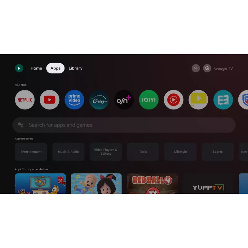 TORNADO 65UA3400X | 65 palcový bezrámový 4K UHD Google TV s HDR10 a HLG